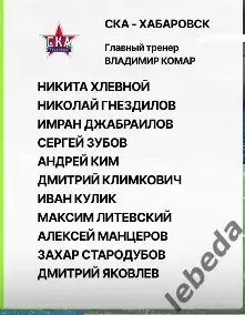 Океан Находка - СКА Хабаровск - 2026 / 2027 год. (20.09.2026.) U-16 2