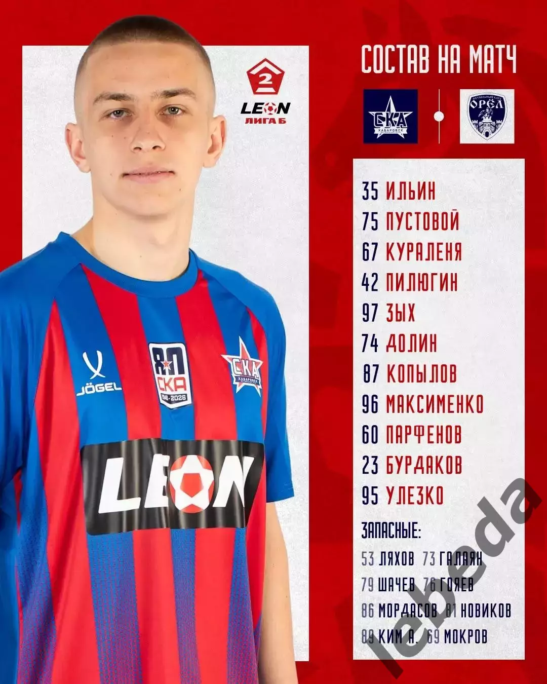 СКА Хабаровск -2 - ФК Орел - 2026 / 2027 го. (26.09.26) 2