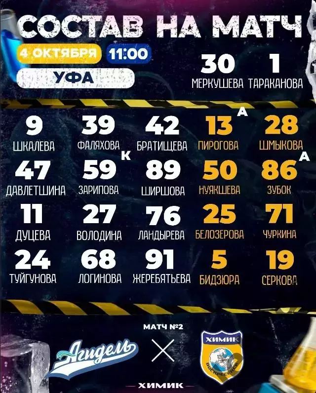 Агидель Уфа - Химик Воскресенск - 2026 / 2027 г. (4.10.26) 2