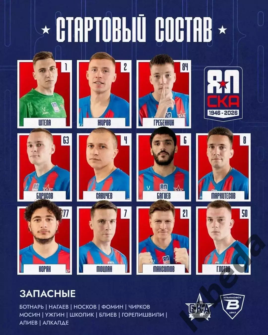 СКА Хабаровск - Волга Ульяновск - 2026 / 2027 год. (18.10.26) 1
