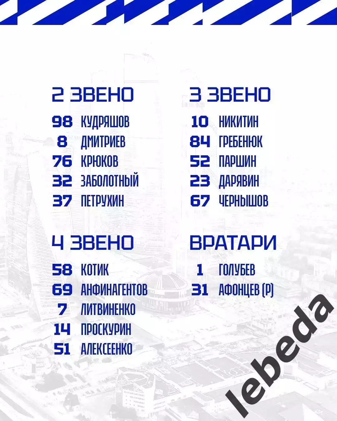 Алмаз Череповец - МХК Динамо Москва - 2026 / 2027 год. (23.09.26) 2