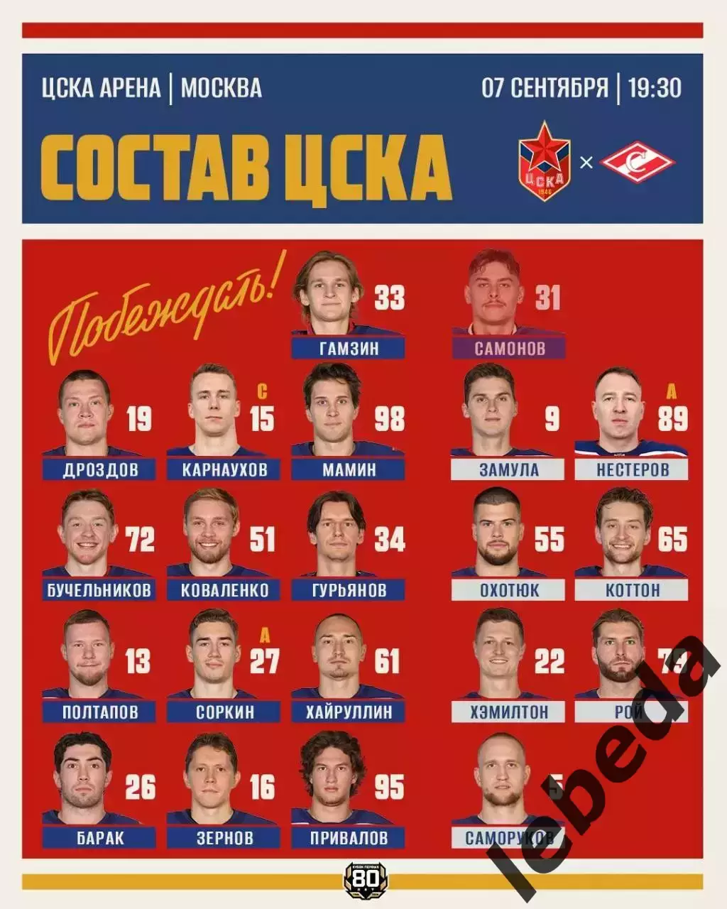 Спартак Москва - ЦСКА - 2026 / 2027 год. (7.09.26.) 3
