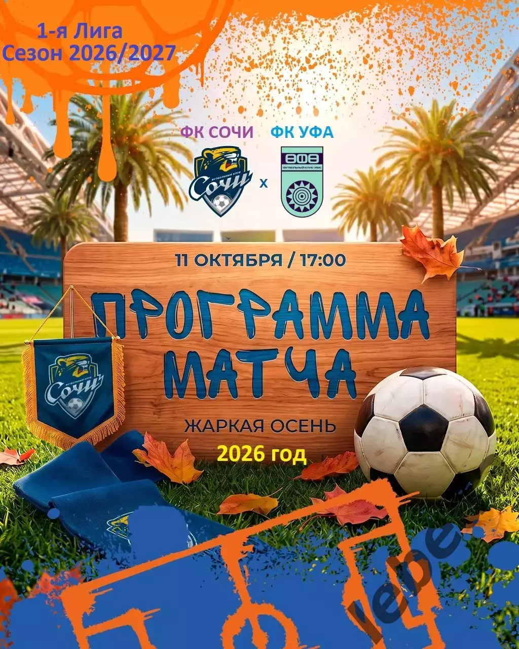ФК Сочи - ФК УФА - 2026 / 2027 год. (11.10.26.)