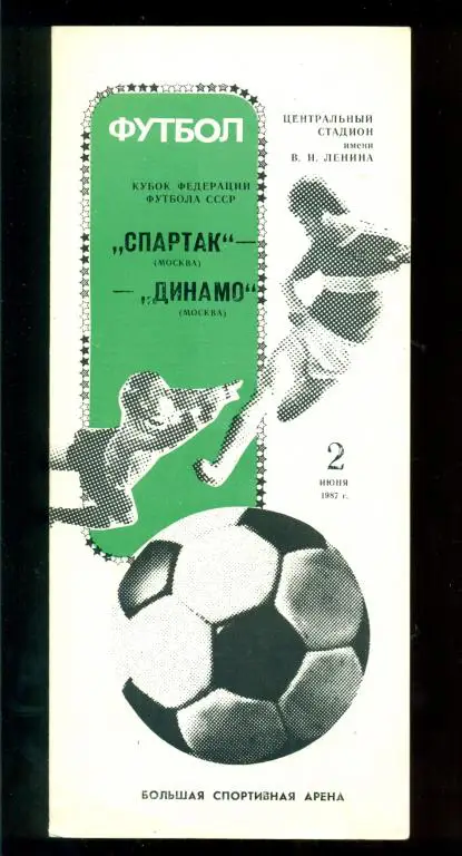 Спартак ( Москва ) - Динамо ( Москва) - 1987 г. Кубок Федерации футбола.