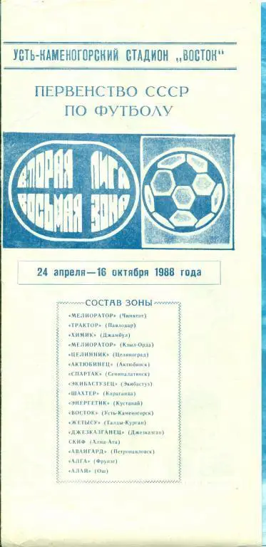 Фото/Буклет Усть-Каменогорск - 1988 г.