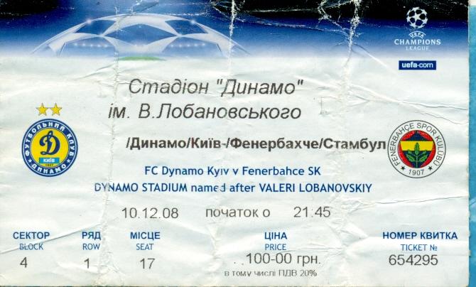 Динамо Киев - Дебрецен - 2008 г.