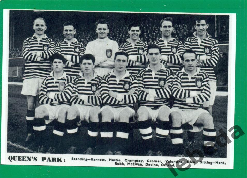 Куинз Парк Рейнджерс Англия - 1956 / 1957 год. Состав команды.