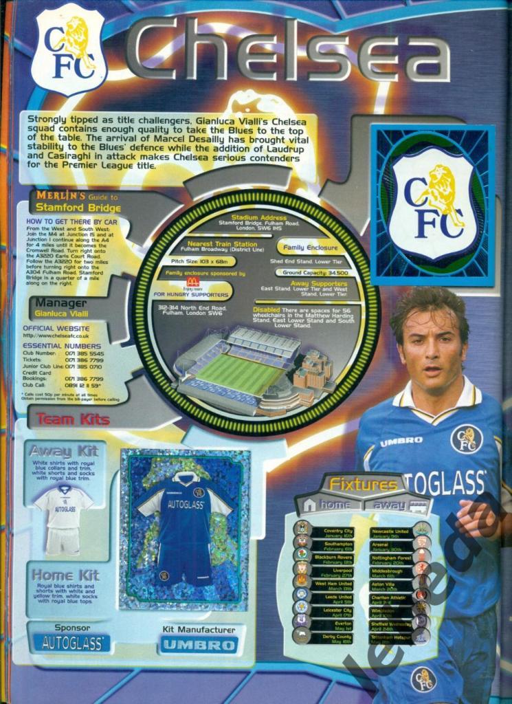 Английская премьер лига 1999 г. № 148. George Boateng (Челси Англия) 5