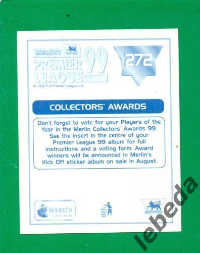 Английская премьер лига 1999 г. № 272. 1