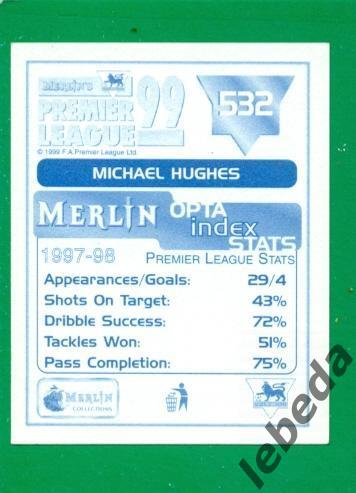 Английская премьер лига 1999 г. № 532. Уимблдон. / MICHAEL HUGHES / 1