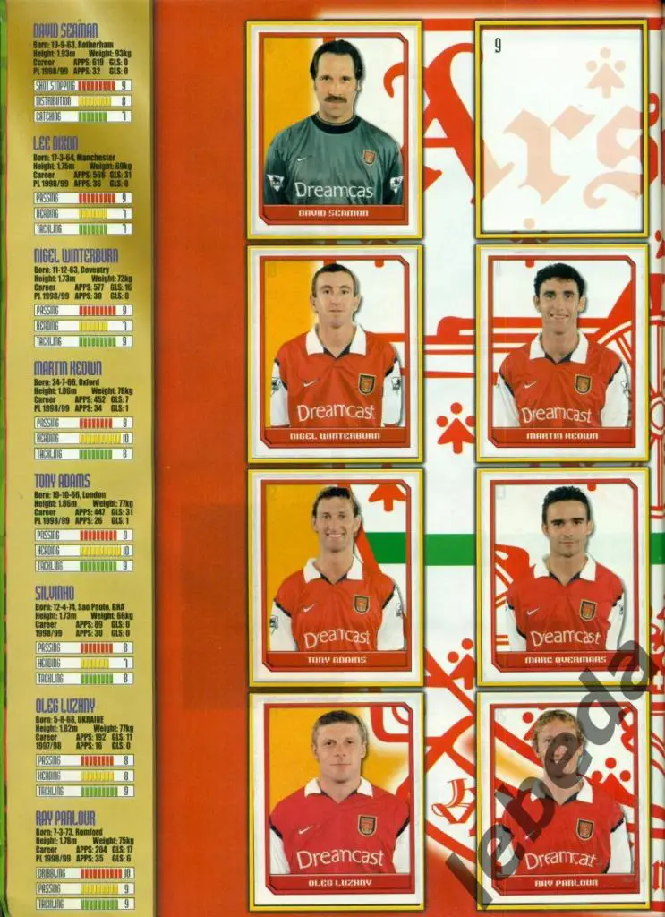 Английская премьер лига 2000 г. № 27. / BERGKAMP /Беркамп 4