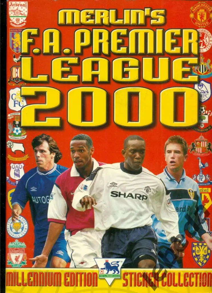 Английская премьер лига 2000 г. № 350 .Алан Ширер./ NEWCASTLE UNITED / 2