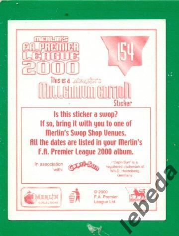 Английская премьер лига 2000 г. № 154. Дерби Каунти Англия./ CARBONARI / 1