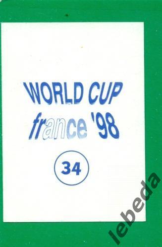 Чемпионат Мира - 1998 г. ( Диамонд ) Наклейка № 34. ( Сamacho ) 1
