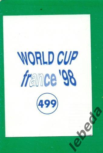 Чемпионат Мира - 1998 г.(Диамонд) Наклейка № 499. / Paul Jong / 1