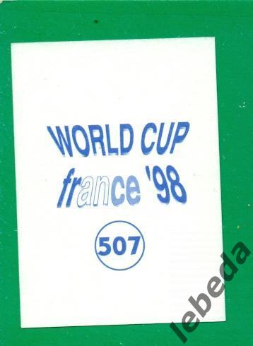 Чемпионат Мира - 1998 г.(Диамонд) Наклейка № 507. / Soldo / Хорватия. 1