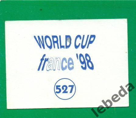 Чемпионат Мира - 1998 г.(Диамонд) Наклейка № 527. 1