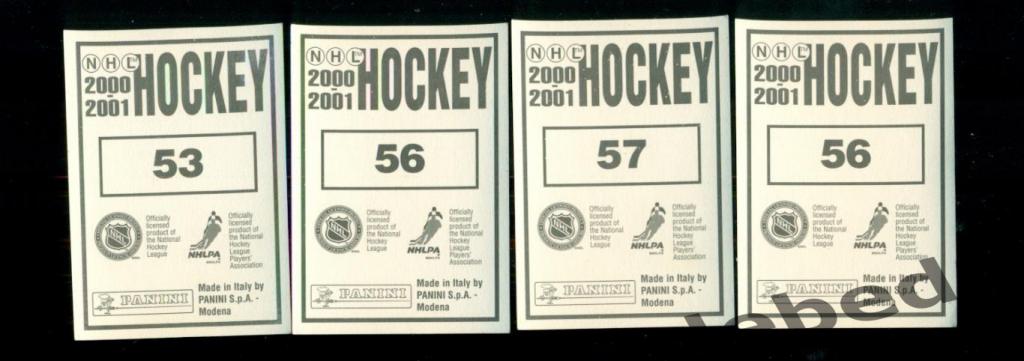 Наклейка PANINI. НХЛ (HXL) - Хоккей - 2000 / 2000 г. Нью-Йорк Айлендерс №№ 1