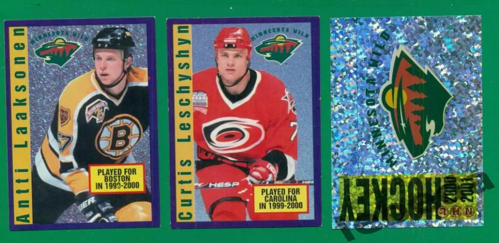 Наклейка PANINI. НХЛ (HXL) - Хоккей - 2000 /2001 г. MINNESOTA № .172.174/