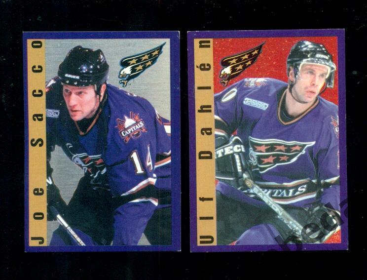 Наклейка PANINI. НХЛ (HXL) - Хоккей - 2000 /2001 г. Washington Capitals №104,105