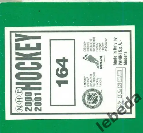 Наклейка PANINI. НХЛ (HXL)- Хоккей - 2000 /2001 г. KINGS № 164. 1
