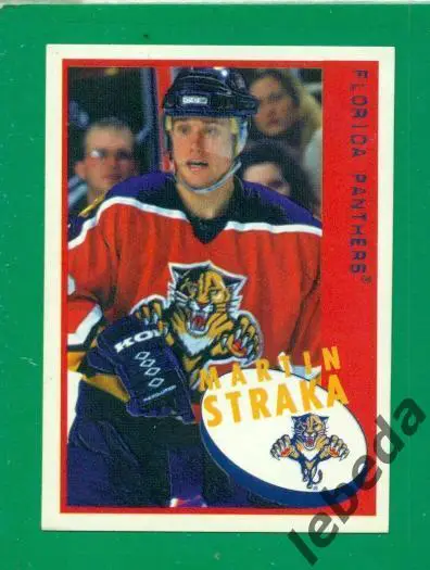 Наклейка PANINI.(HXL) - Хоккей -1997 / 1998 г.№№ 57. Martin Straka.