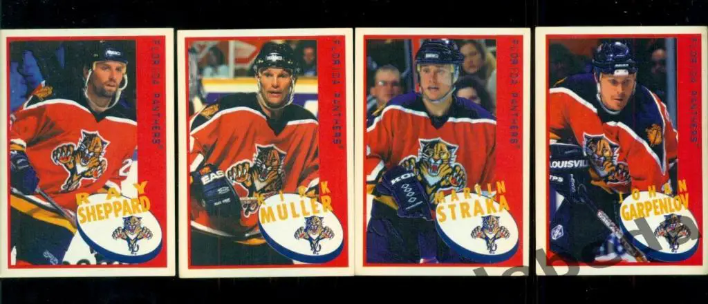 Наклейка PANINI.(HXL) - Хоккей -1997 / 1998 г.№№ 57. Martin Straka. 2