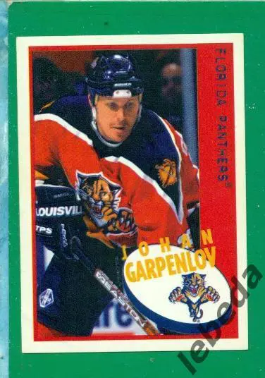 Наклейка PANINI.(HXL) - Хоккей -1997 / 1998 г.№№ 62. Johan Garpenlov/