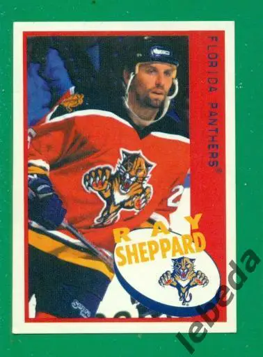 Наклейка PANINI.(HXL) - Хоккей -1997 / 1998 г.№№ 61. Ray Sheppard.