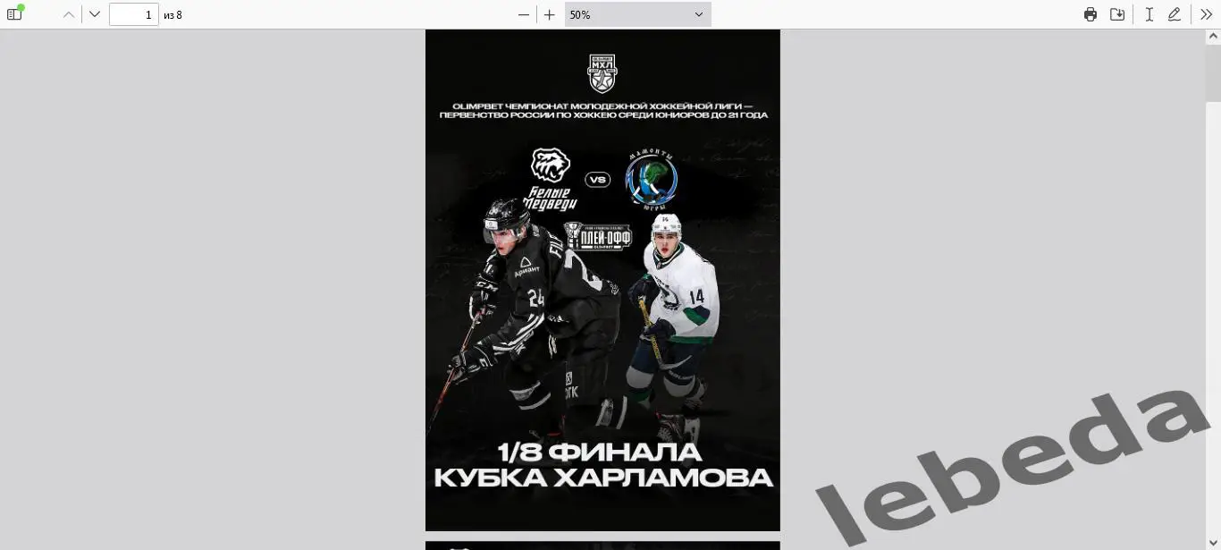 Белые Медведи Челябинск - Мамонты Югры- 2022 / 2023 г. Плей-офф.