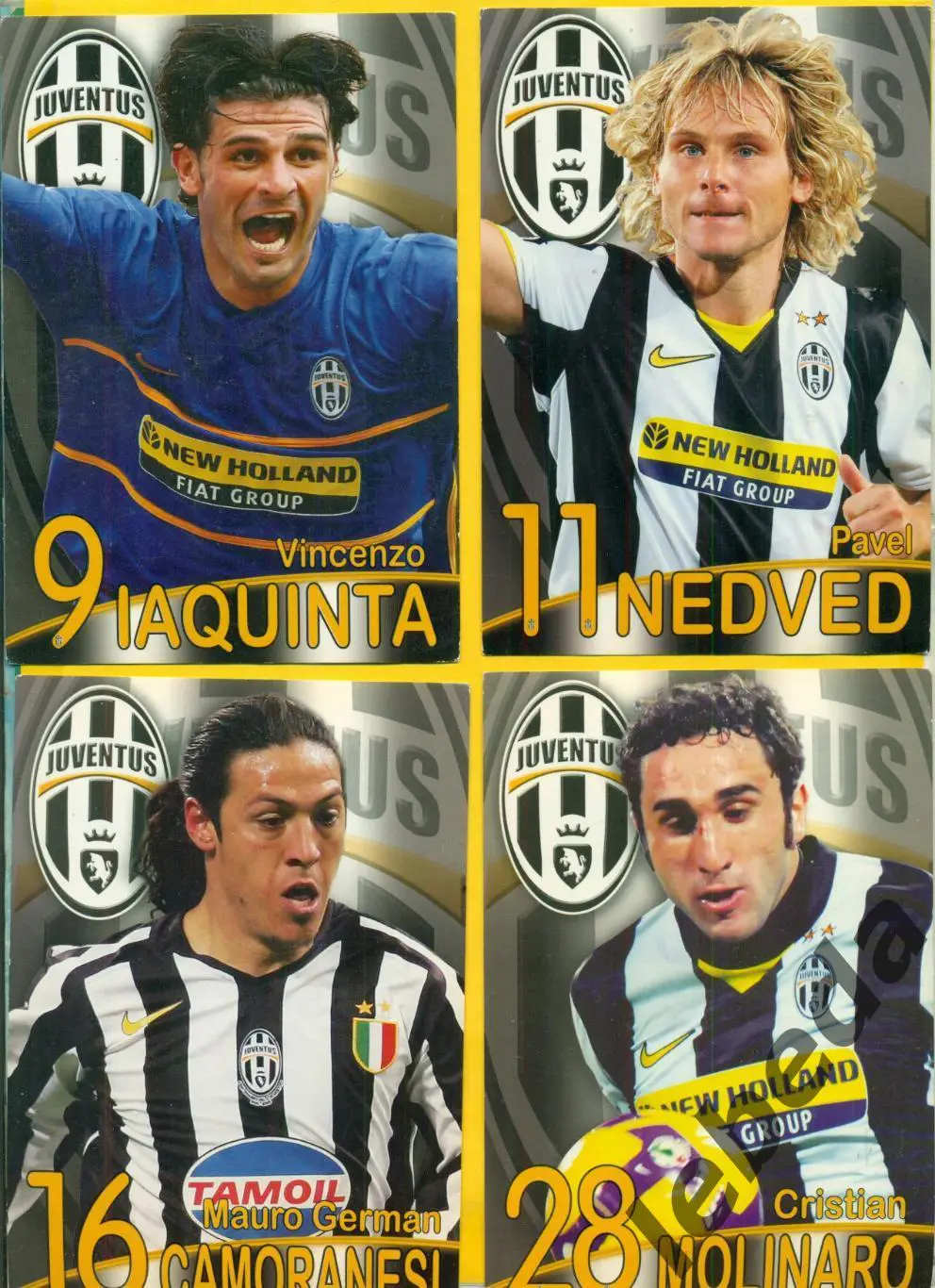 Павел Недвед(Nedved №11) Серия Собери команду Ювентус JUVENTUS/ Открытка 10х15 3