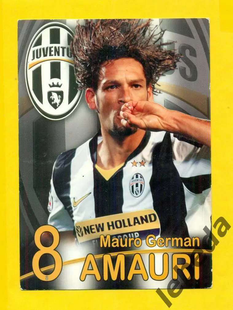 Амаури AMAURI №8) Серия Собери команду Ювентус. JUVENTUS/ Открытка 10х15