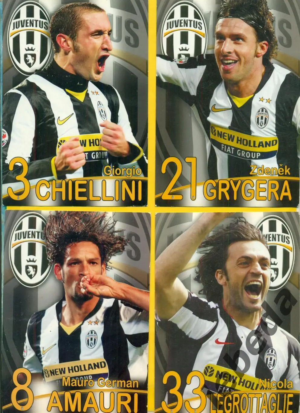 Амаури AMAURI №8) Серия Собери команду Ювентус. JUVENTUS/ Открытка 10х15 4