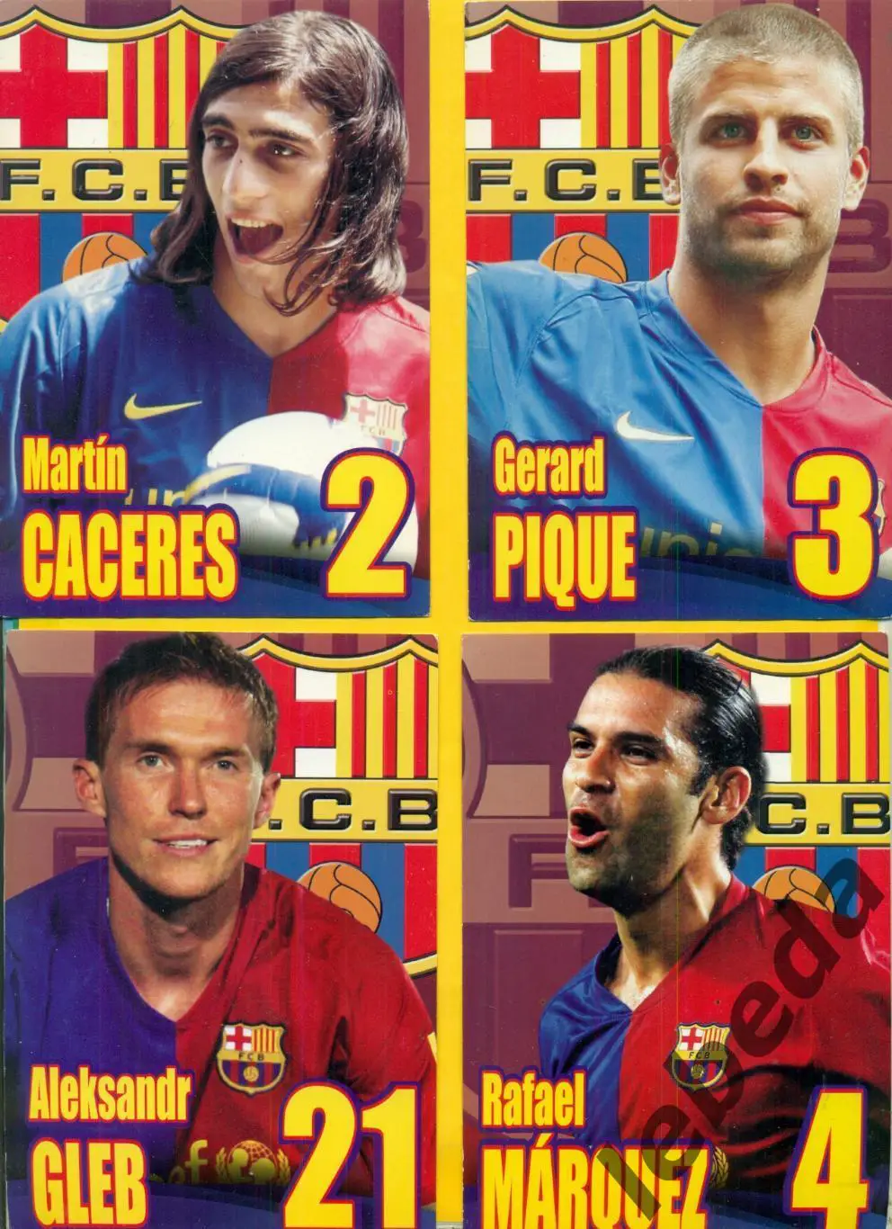 Андрес Иньеста. INIESTA №8) Серия Собери команду.Барселона./ Открытка.10х15 4