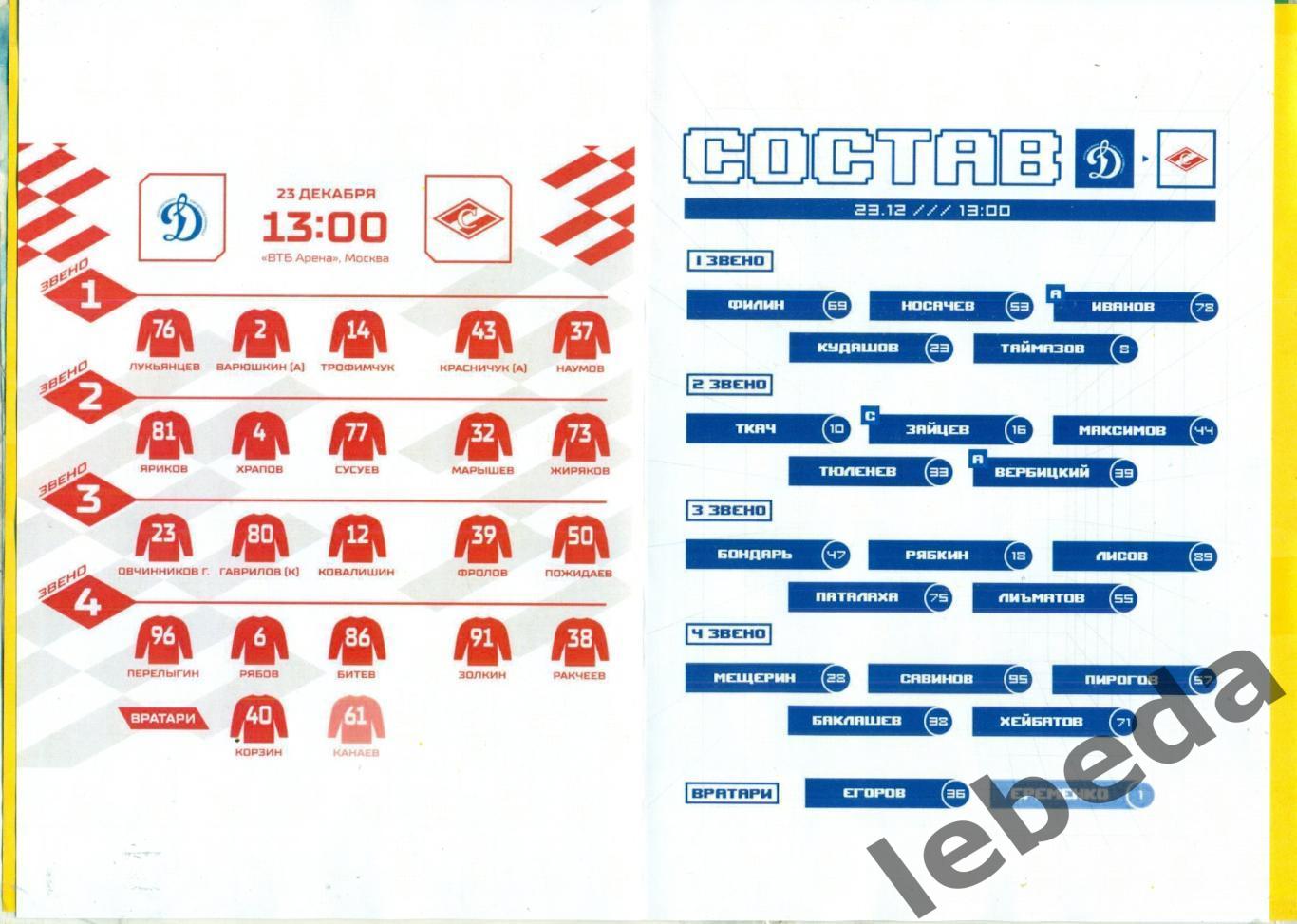 Динамо Москва - Спартак Москва - 2023 / 2024 г. (23.12.23.) (1) 1