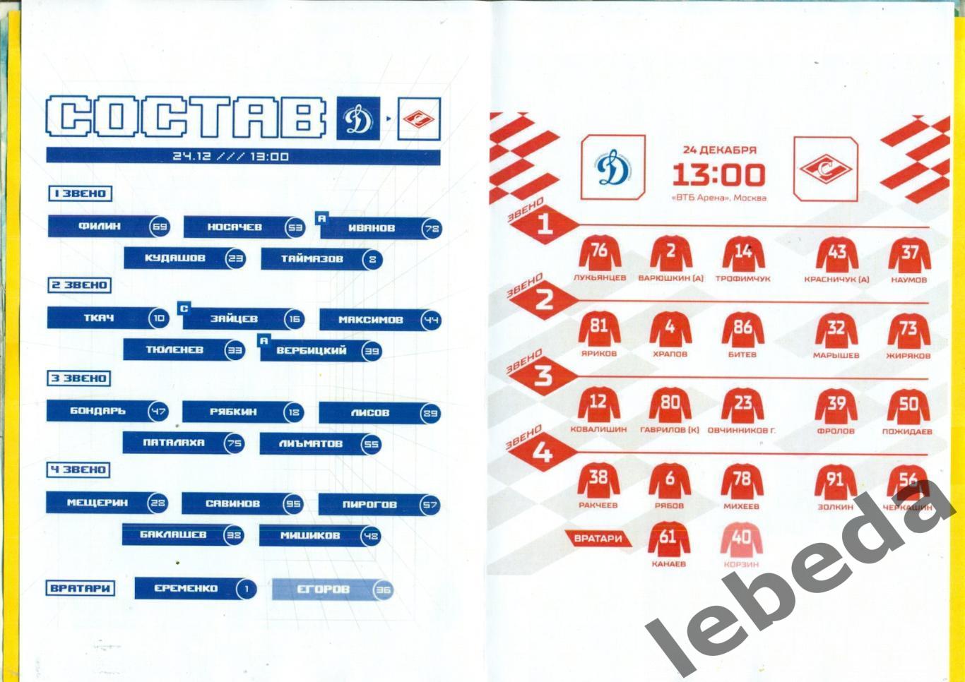 Динамо Москва - Спартак Москва - 2023 / 2024 г. (24.12.23.) (2) 2