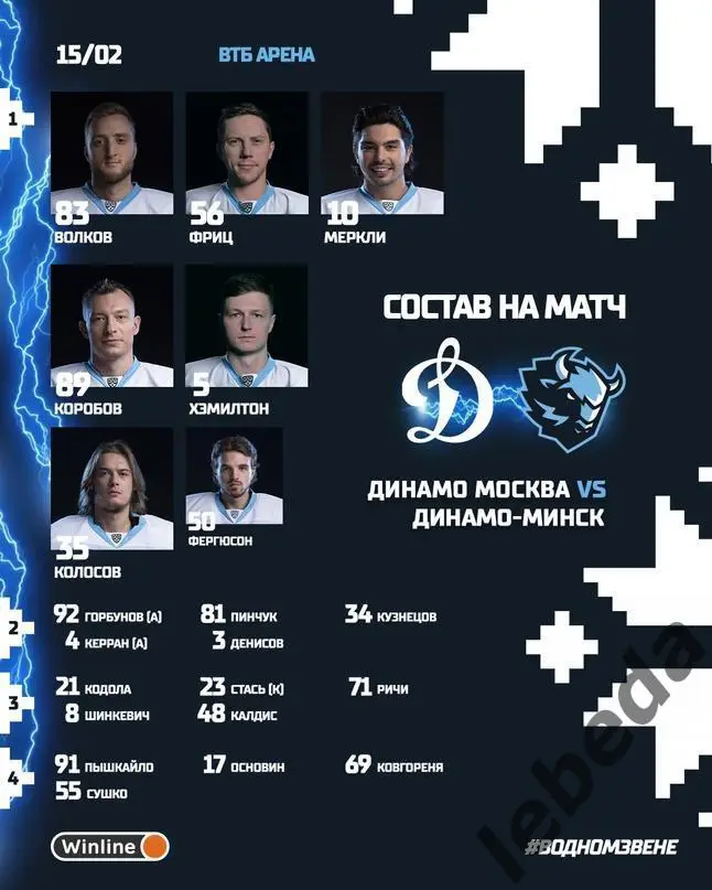 Динамо Москва - Динамо Минск - 2023 / 2024 г. (15.02.24.) 1
