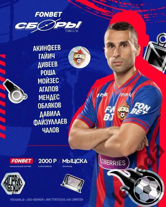 ЦСКА - Динамо Москва - 2024 год. (24.02.24.) Товарищеская. 1