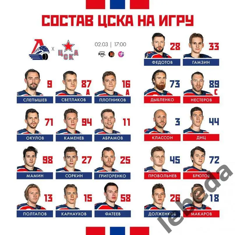 Локомотив Ярославль - ЦСКА - 2023 / 2024 год. (02.03.24) Плей-офф 2