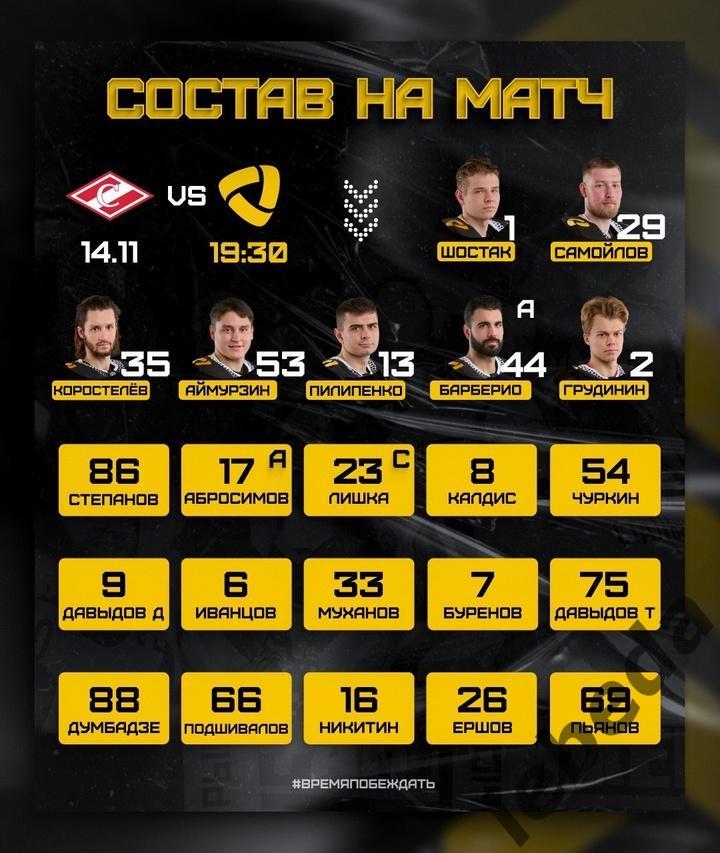 Спартак Москва - Северсталь Череповец - 2024 / 2025 г. (14.11.24.) 1