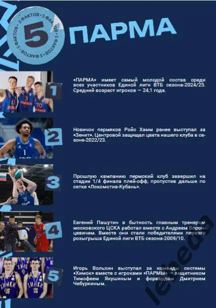 ПБК Зенит Санкт-Петербург - Парма Пермь - 2024 / 2025. (03.10.24.) официал 5