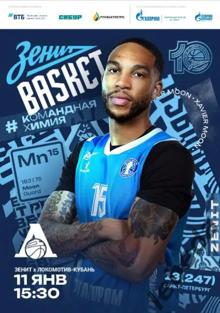 ПБК Зенит Санкт-Петербург - Локомотив- Кубань Краснодар - 2024 / 2025. (22.12.24