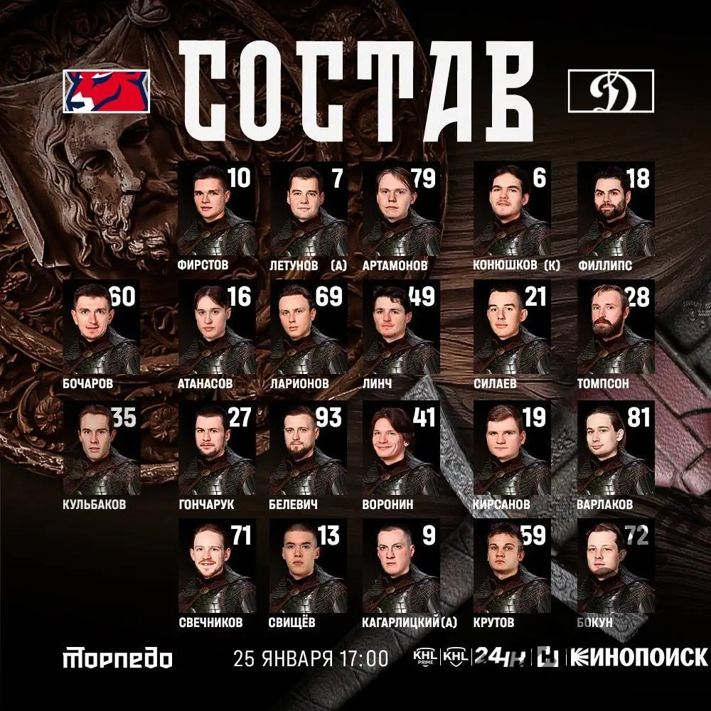 Торпедо Нижний Новгород - Динамо Москва - 2024 / 2025 г. (25.01.25.) 1