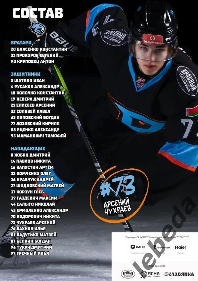 Динамо Шинник (Бобруйск) - Алмаз Череповец - 2024 / 2025. (29.01.25) Официал. 4