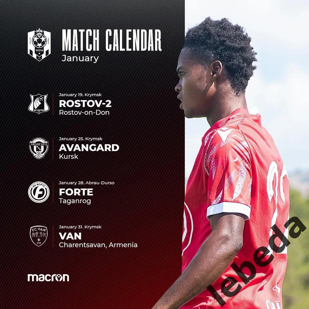 Виста Геленджик - Авангард Курск - 2024 / 2025 г. (25.01.25.) Товарищеская. 7