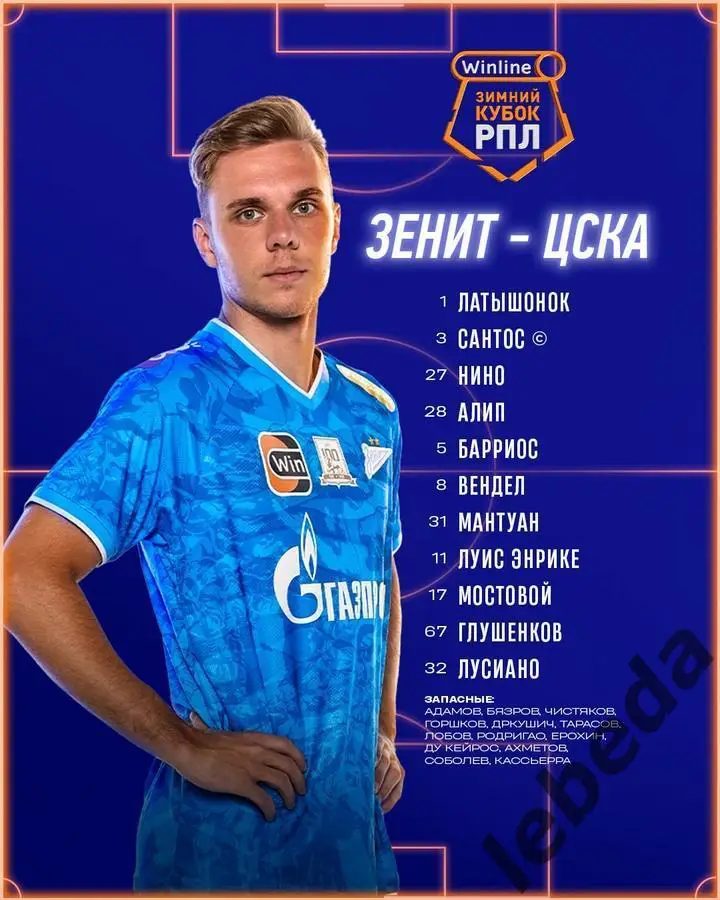 Зенит Санкт-Петербург - ЦСКА - 2025 год. (04.02.25.) Кубок РПЛ 1