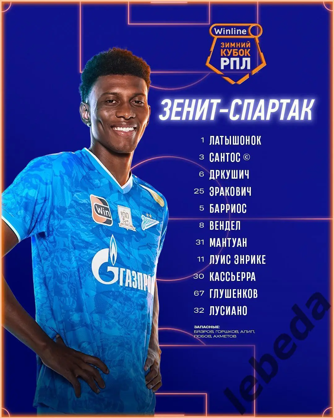 Зенит Санкт-Петербург - Спартак Москва - 2024 /2025. (11.02.25.) Финал Кубка.РПЛ 2