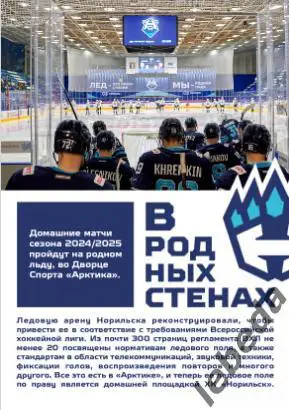 ХК Норильск - Тюмень / Югра ХМ / Курган / Омск - 2024 / 2025 год. официальная 6