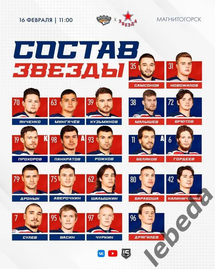 Магнитка Магнитогорск - Звезда Москва - 2024 / 2025 г. (16.02.25.) 1