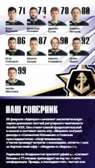 Адмирал Владивосток - Салават Юлаев Уфа - 2024 / 2025. (28.02.25.) Официальная. 2